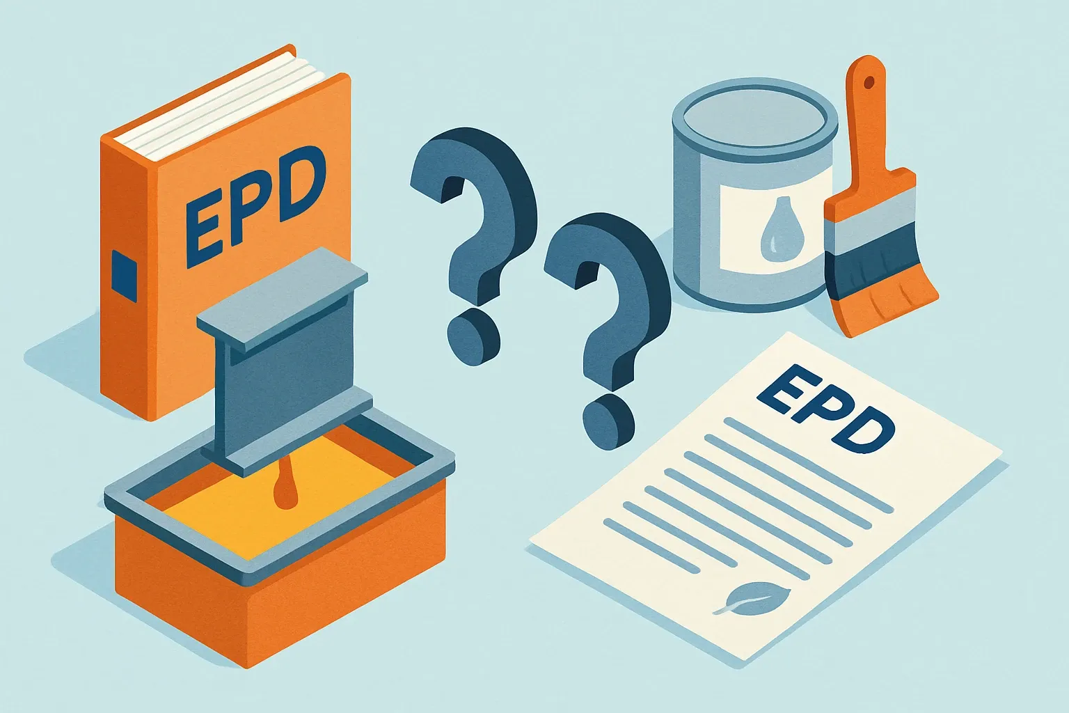 Generate an illustration for an article following this concept:

Is there an industry-wide EPD for corrosion protection systems?
Short answer. Yes for hot-dip galvanizing in several regions. No single, still-current sector average EPD covers all paint-based corrosion protection systems. Here’s what exists today, who’s behind it, and why a product‑specific EPD usually wins more specs.

Ensure that you use no text, as this illustration will be used on international translations of the article..

Use an illustrative style (e.g. isometic) and don't generate in a photorealistic style.