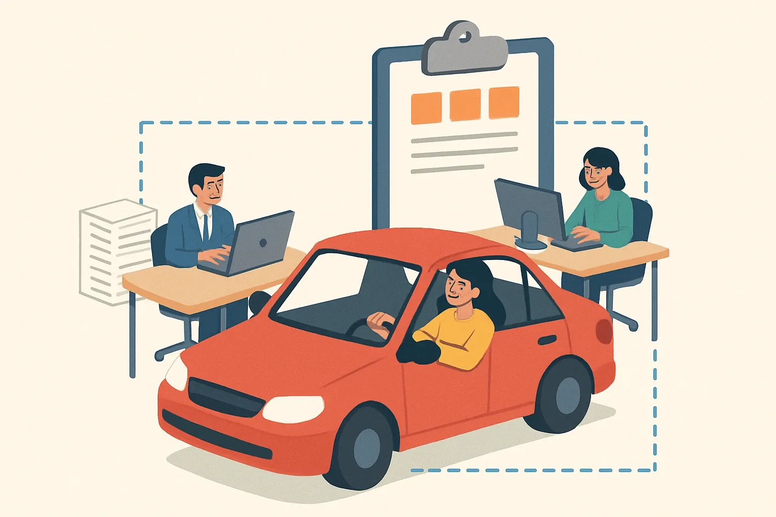 Generate an illustration for an article following this concept:
HPD Builder governance that keeps you in control
HPD Builder setup looks simple until projects scale and outside help joins. The wrong account structure leads to lost ownership, confused preparers, and slow publishing. The right one keeps the manufacturer in the driver’s seat while consultants handle the keystrokes.
Ensure that you use no text, as this illustration will be used on international translations of the article..
Use an illustrative style (e.g. isometic) and don't generate in a photorealistic style.